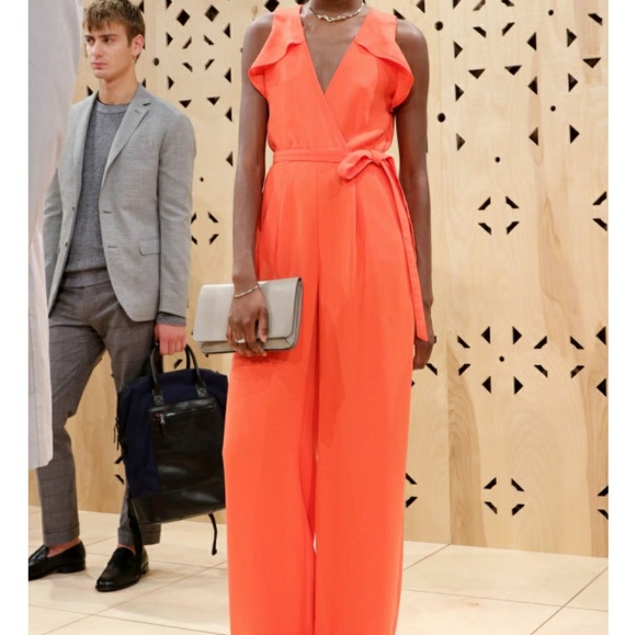 banana republic pink jumpsuit